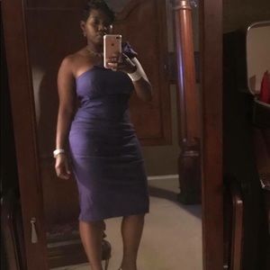 Purple bodycon dress